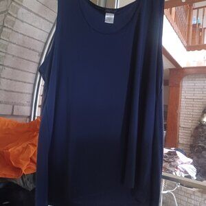 Slinky Brand Women's Sleeveless Top 3X Navy